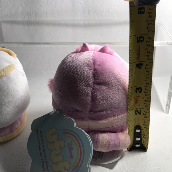Disney Japan Store New with Tags UFUFY Teacup and Cheshire Cat Mini Plush Toys - Picture 5 of 7